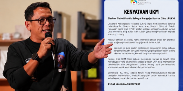 Shahrol Shiro Dilantik Pengajar Kursus Citra UKM, Fokus Latihan Stand-Up Comedy