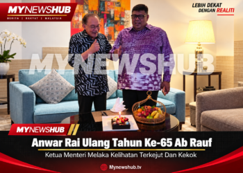 Rauf Kelihatan Terkejut, Kekok Ketika Anwar Raikan Hari Lahir Ke-65