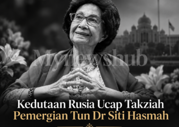 Kedutaan Rusia Ucap Takziah Pemergian Tun Dr Siti Hasmah