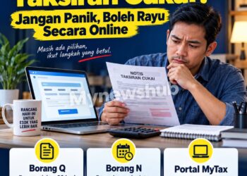 Terkejut Tengok Taksiran Cukai? Jangan Panik, Boleh Rayu Secara Online