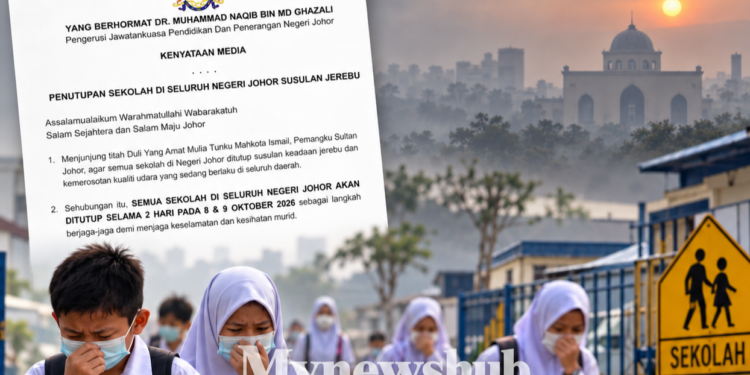 Semua Sekolah Di Johor Ditutup Dua Hari Susulan Jerebu