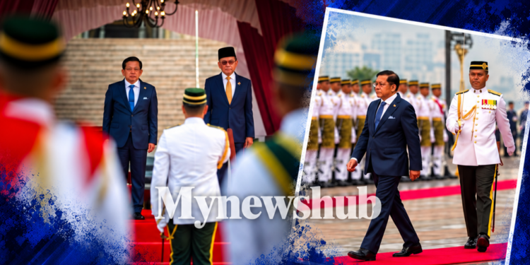 PAS Kesal PMX Anwar Jemput Pemimpin Junta Myanmar Ke Malaysia Dengan Permaidani Merah
