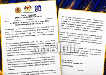 JPJ Gantung Sementara Kelulusan Chery Omoda 5, Tangguh Pendaftaran Baharu