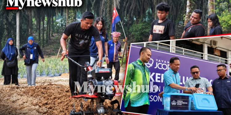 Yayasan Sultan Ibrahim Johor Sumbang Mesin Gembur Tanah, Perkasa Projek Nanas Wanita Orang Asli