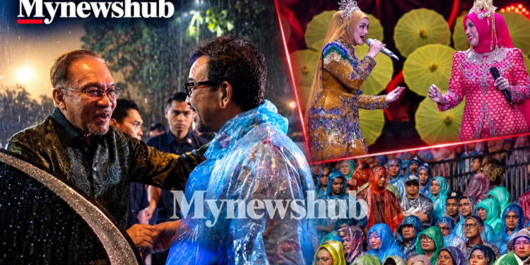 PMX Anwar Puji Semangat Peminat Siti Nurhaliza, Tetap Setia Walaupun Hujan