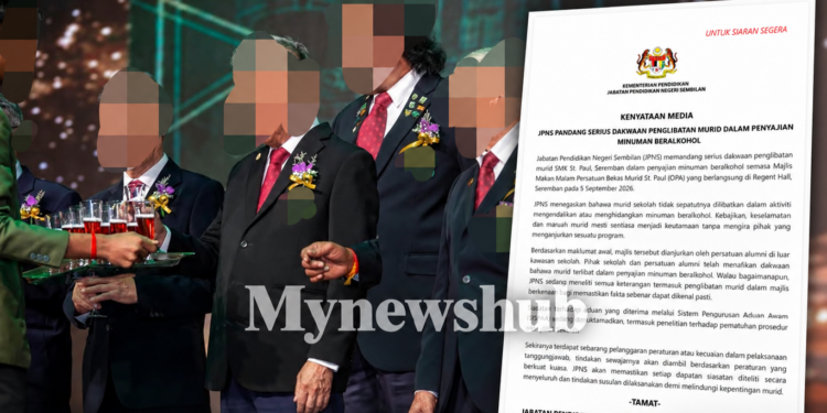 JPNS Siasat Dakwaan Murid Sekolah Terlibat Sajikan Minuman Beralkohol Majlis Makan Malam