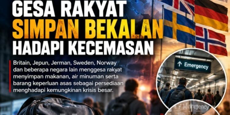 Semakin Banyak Negara Gesa Rakyat Simpan Makanan, Air Minuman Hadapi Kecemasan